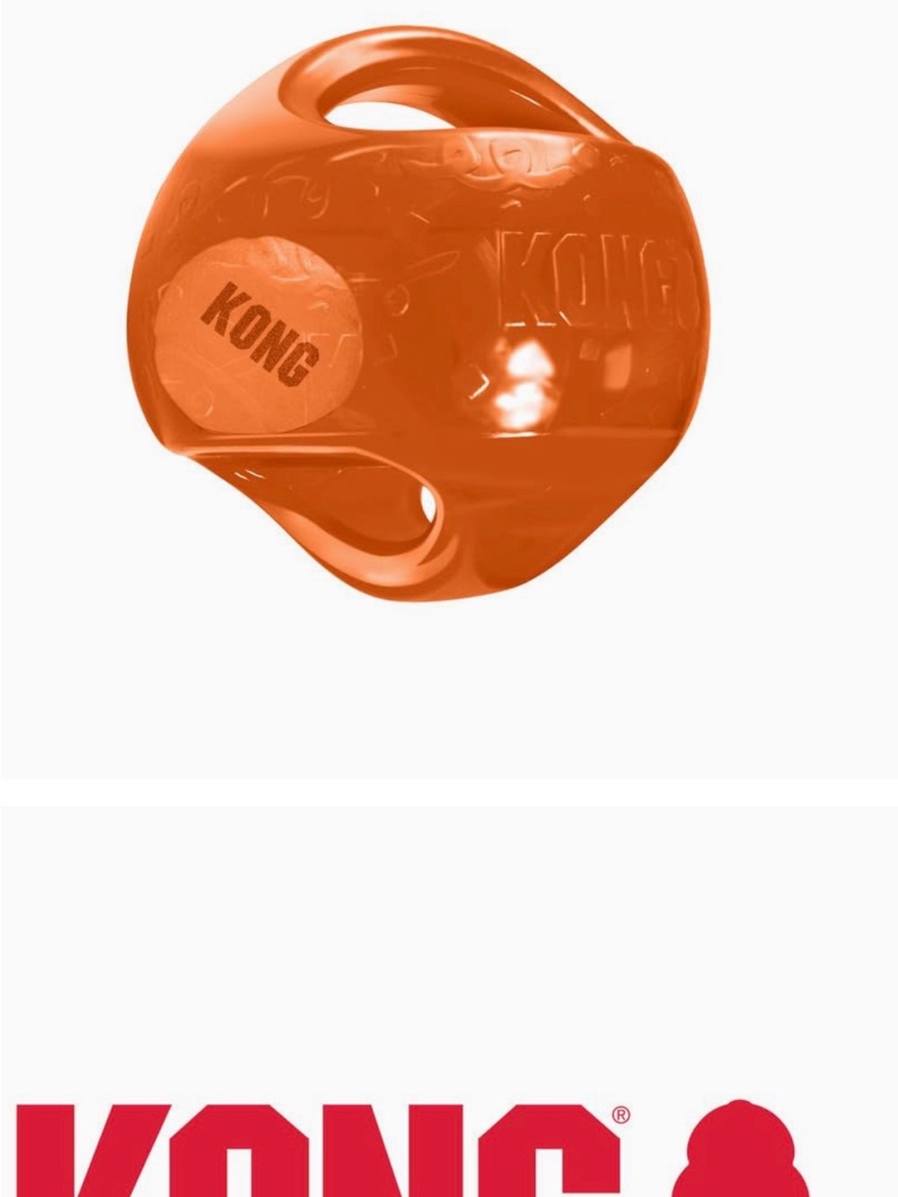 Kong Kids Orange Grip Ball with Handle